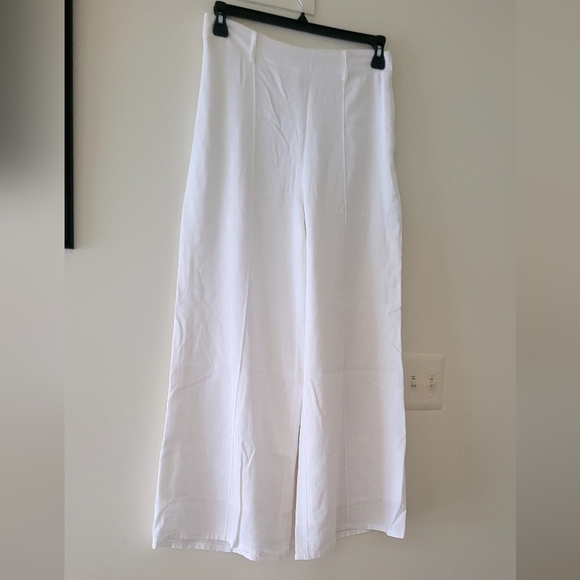 Sage, elegant white wide leg pants, M, in great condition - Picture 2 of 10